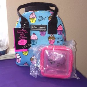 Betsey Johnson Lunch Tote with Food Container